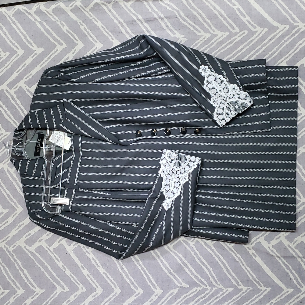 Escada suit lace detail jacket with skirt Neiman Marcus